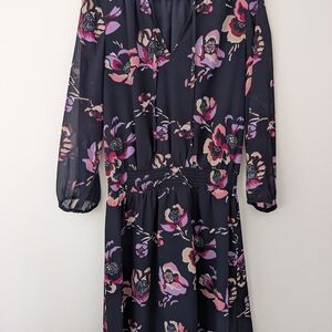 Floral Navy Dress
